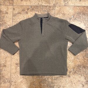 ExOfficio 1/4 Snap Sweater Sweatshirt Brown Long Sleeve Outdoor Gorpcore Men's